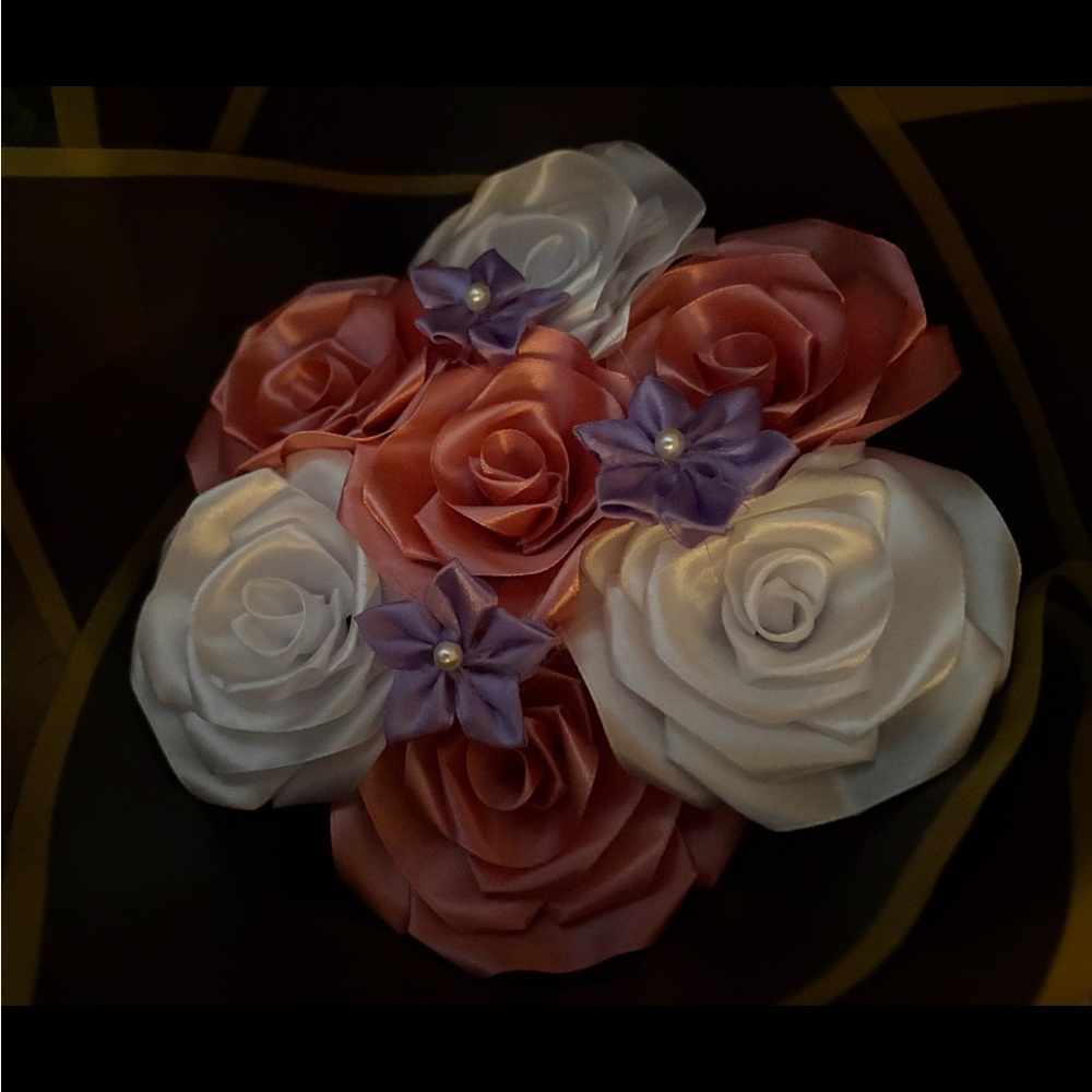 Elegant Satin Flower Bouquet